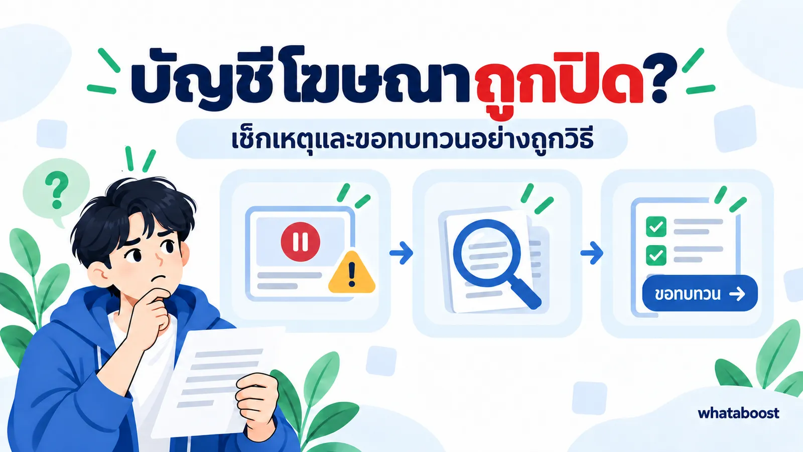บัญชีโฆษณาถูกปิด เช็กเหตุและขอทบทวนอย่างถูกวิธี